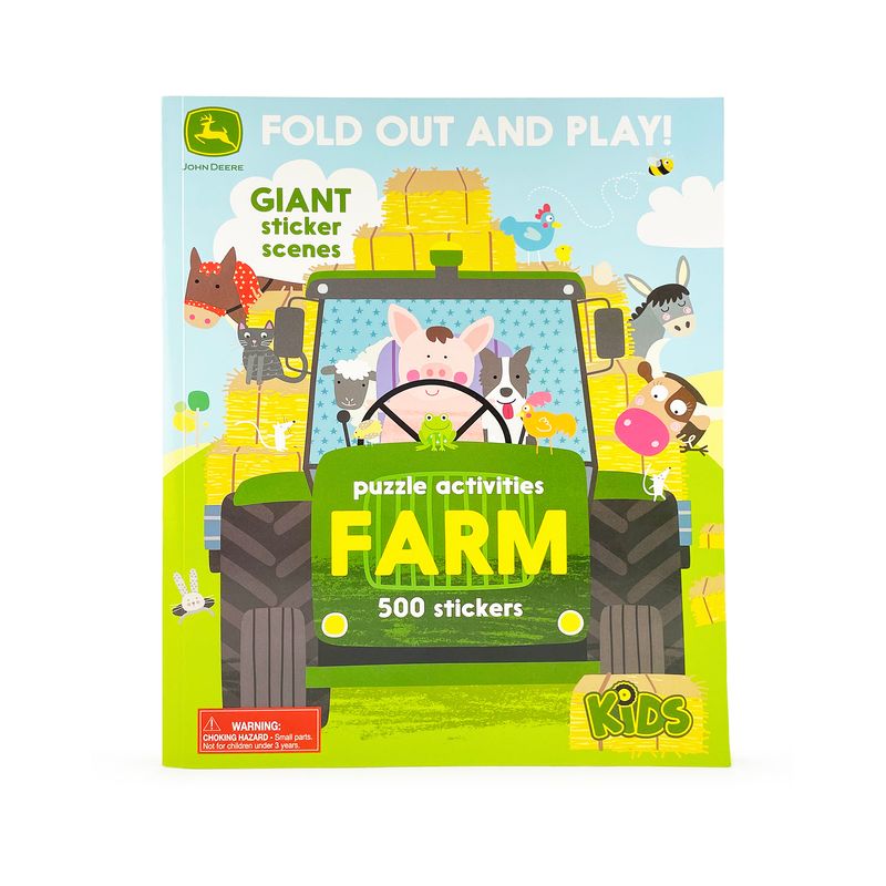 John Deere Kids Farm: 500 Stickers and Puzzle Activities - by  Jack Redwing (Paperback), 1 of 2