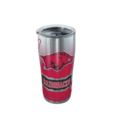 NCAA Arkansas Razorbacks Knockout 20oz Stainless Steel Tumbler with Lid