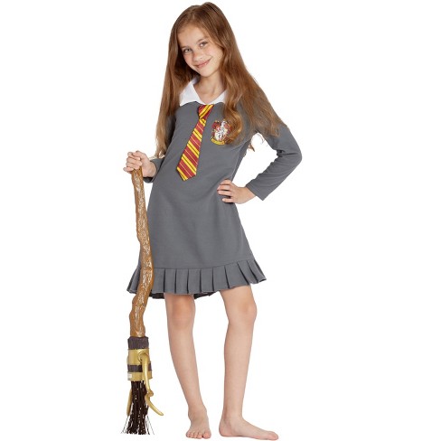 A veces Cuervo malicioso Harry Potter Pajama Girls Hermione Gryffindor Uniform With Tie Fleece  Nightgown : Target