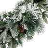 Northlight Real Touch™ Flocked Rosemary Emerald Angel Pine Artificial Christmas Wreath - 30-Inch, Unlit - 4 of 4