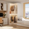 Aheaplus Freestanding Corner Closet Organizer with Hanging Rods, Space-saving Closet System for Walk-in Closet - 3 of 4