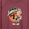 Women's - Disney - Shreddin And Strummin Lightweight French Terry Wide Neck Long Sleeve Graphic Shirt - 2 of 4