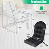 Costway Adirondack Chair HIPS Adirondack Chair with Cup Holder & Cushion Black/Green/Navy/Grey/White/Yellow - 3 of 4