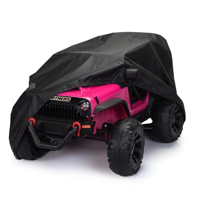 Infurnic Baby Walkers Kids Ride-On Toy Car Cover, Outdoor Wrapper Resistant Protection for Children Vehicles, Wheels Cover, Black, 32"*55.5"*31.5"