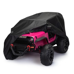 Infurnic Baby Walkers Kids Ride-On Toy Car Cover, Outdoor Wrapper Resistant Protection for Children Vehicles, Wheels Cover, Black, 32"*55.5"*31.5" - 1 of 4