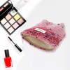 Unique Bargains Portable Handheld Makeup Bag Pink 1 Pc - 4 of 4