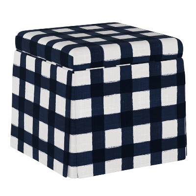 target plaid ottoman