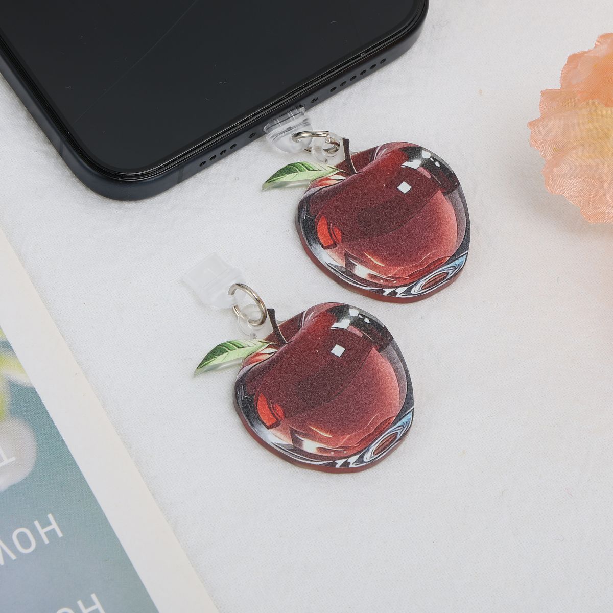 Unique Bargains Fruit Dust Plug Charm for Type-C 2 Pcs - thumbnail 3