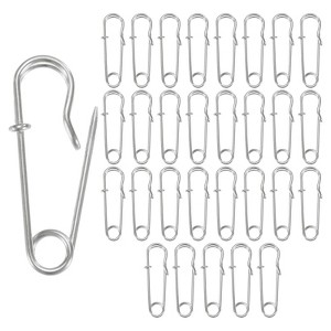 Unique Bargains Spring Lock Large Safety Pins Blanket Bulk 30 Pcs - 1 of 4