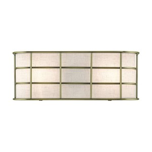 Livex Lighting Blanchard 2 - Light Wall Light in  Antique Brass - 1 of 4