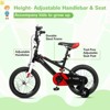 Kids Bike Boy Bicycle 14 inch for Children Age 3-5 Years Old Height 35-42 in Toddler Cycling Dual Hand Brakes Black Sport Bikes - 4 of 4