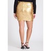 ELOQUII Women's Plus Size Paillette Sequin Mini Skirt - 4 of 4