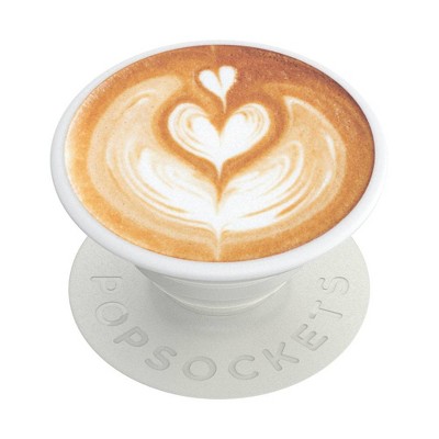 PopSockets PopGrip - Support Et Grip Pour Smartphone Et Tablette Avec Un Top Interchangeable - White Heart Black