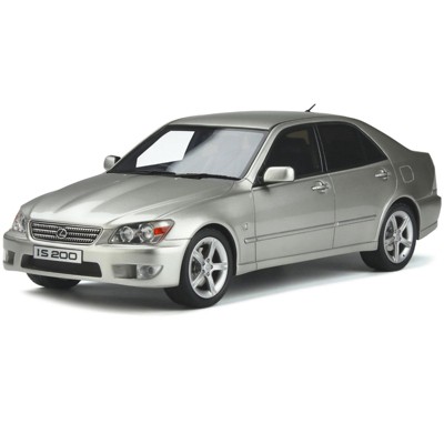 1998 Lexus IS 200 RHD (Right Hand Drive) Millennium Silver Metallic Limited Edition to 2000 pieces 1/18 Model Car by Otto Mobile