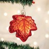 Old World Christmas 3.5 Inch Red Maple Leaf Autumn Ornament Tree Ornaments - 2 of 2
