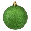 Northlight 32ct Shatterproof 4-Finish Christmas Ball Tree Ornament Set 3.25" - Green - 4 of 4