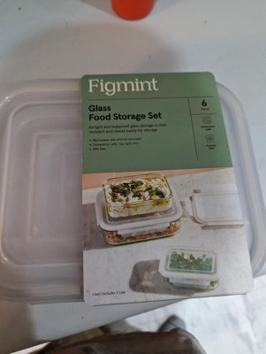 8pc (set Of 4) Glass Food Storage Container Set Clear - Figmint™ : Target