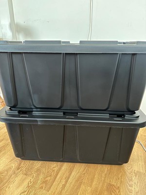 Buy large 56lt heavy duty plastic tote box without lid