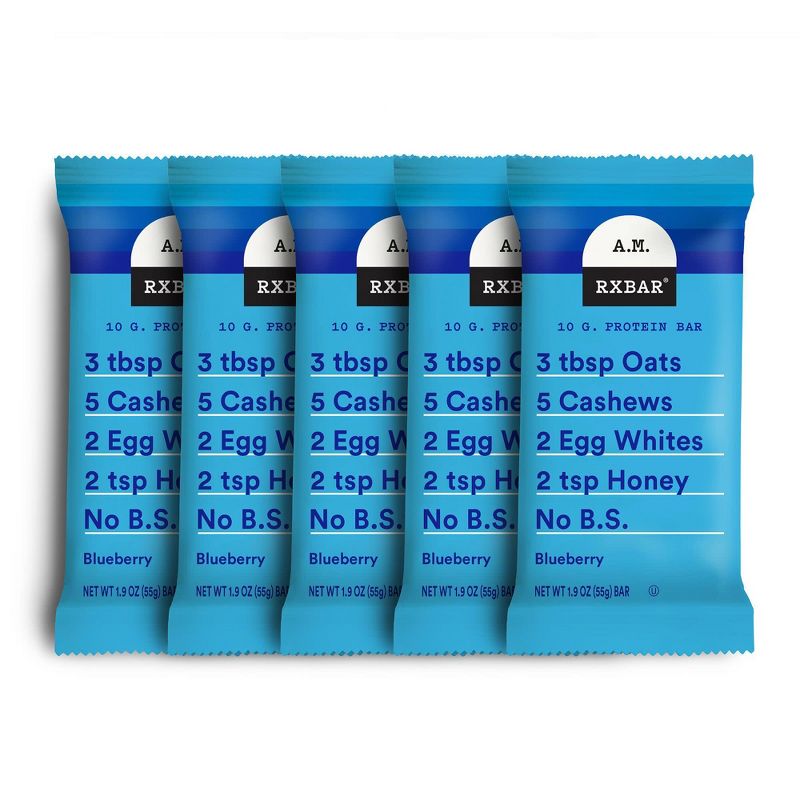 RXBAR A.M. Blueberry Protein Bars 5ct/9.7oz, 6 of 11