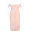 CITY CHIC | Entwine Tulip Drape Maxi Dress - ballet pink | 14W - 4 of 4