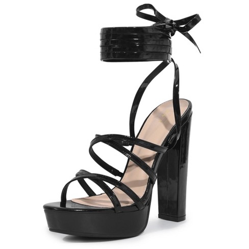 Target fashion black block heels