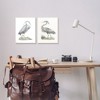 Stupell Industries Minimalist Vintage Cranes Marshland Birds Gray Framed Giclee 2pc Set, 11 x 14 - 2 of 3