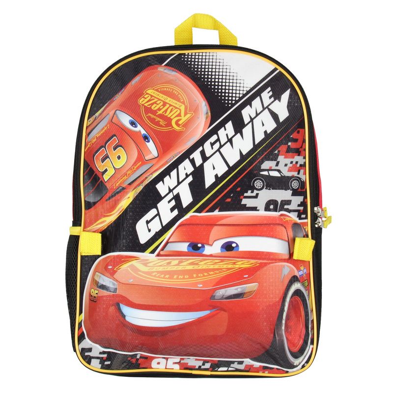 Disney Cars Lightning McQueen 16" Backpack and Lunch Box Set For School Travel Multicoloured, 2 of 6
