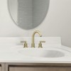 Bathroom Faucet 2 Handle 8 Inch Bathroom Sink Faucets Stainless Steel 3 Hole Widespread with Pop Up Drain and Water Supply Hoses, Brushed Gold - 3 of 4