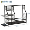 Golf Storage Organizer for Garage, Golf Bag Organizer,Sports Equipment Organizer,Golf Club Rack with Baskets,Hooks - 2 of 4