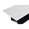 3-Pc Modern Coffee and End Table Set with Faux Marble Tops and Angular Bases, Luxurious Accent for Living Room or Lounge - 4 of 4