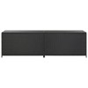 vidaXL Storage Chest Black Poly Rattan, Powder-Coated Steel Large - 2 of 2