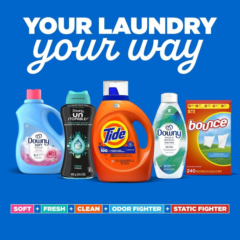 Downy Cool Cotton HE Compatible Rinse & Refresh Laundry Odor Remover and Fabric Softener, 3 of 15