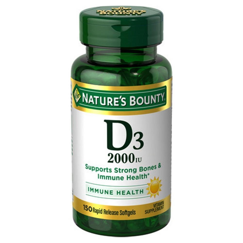 UPC 074312176210 Nature's Bounty Vitamin D 2000 IU Softgels 120