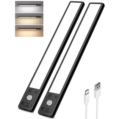 EZVALO Under Cabinet Light, Dimmable LED with Motion Sensor, 2 Pack, Multiple Sizes/Colors