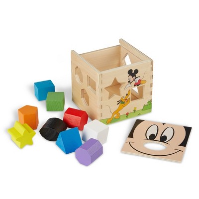 Mickey Mouse & Friends Wooden Shape Sorting Cube