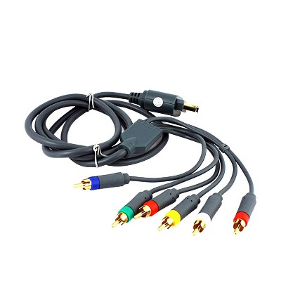 KMD 6' Gold-plated 1080p HD Component Cable Compatible with Microsoft Xbox 360 Console to TV
