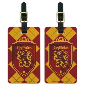 Harry Potter Gryffindor Plaid Sigil Luggage ID Tags Set of 2 - 1 of 4