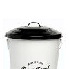 Park Life Designs 25lbs Andreas Food Bin Dog Food Storage Container - White - 2 of 4