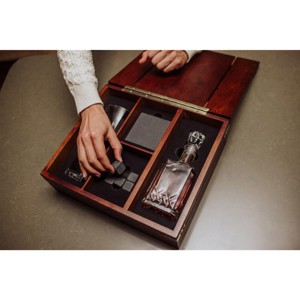 Picnic Time 12pc Barware Box with Decanter Gift Set - 1 of 4