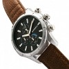 Breed Lacroix Chronograph Leather-Band Watch - Silver/Brown - 3 of 3