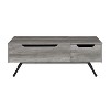 NicBex Modern 48.5" Rectangle Coffee Table with Drawer, Hidden Storage, Lift Top and Metal Legs for Living Room - 4 of 4