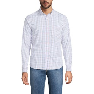 Lands' End Men's Traditional Fit Long Sleeve Travel Kit Shirt - 1 of 3