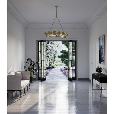 Laurel Gilded Silver 6-Light Empire Chandelier