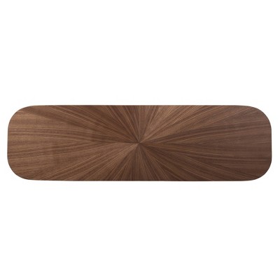 Wendy Walnut Mid-Century Modern Wood Console Table
