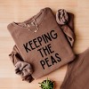 Simply Sage Market Keeping The Peas Lightweight Garment Dyed Sweatshirt - 3 of 4