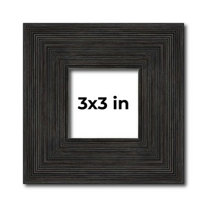 PosterPalooza | Square Contemporary Black Picture Frame - UV Acrylic, Foam Board Backing, Hanging Hardware - 1 of 4