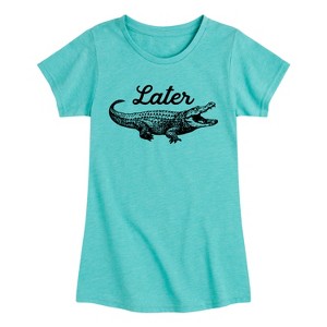 Girls' - Instant Message - Later Gator Fitted Short Sleeve Graphic T-Shirt - 1 of 4