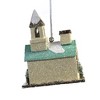 4.0 Inch Flea Market Church Ornament Putz Glitter Tree Ornaments - 2 of 3
