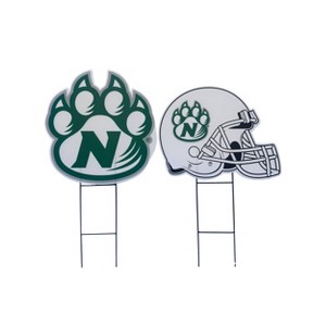 NCAA Northwest Missouri State Bearcats Logo and Helmet 2pk Yard Sign Set - 1 of 1