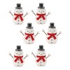Glittered Snowman Figurine (Set of 6) - 2 of 4